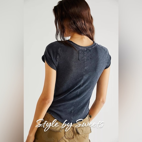 Free People We The Free Be My Baby Tee Small - Picture 6 of 6